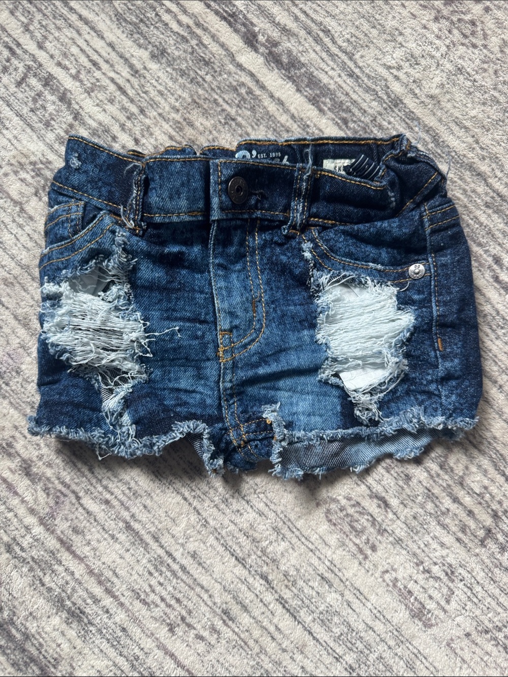 OshKosh B'gosh Dark Blue Distressed Denim Shorts